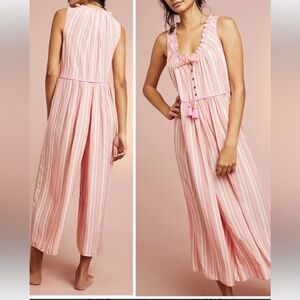 NWT Anthropologie Visayas Boho Relaxed Striped
Wide Leg Jumpsuit/ Size M